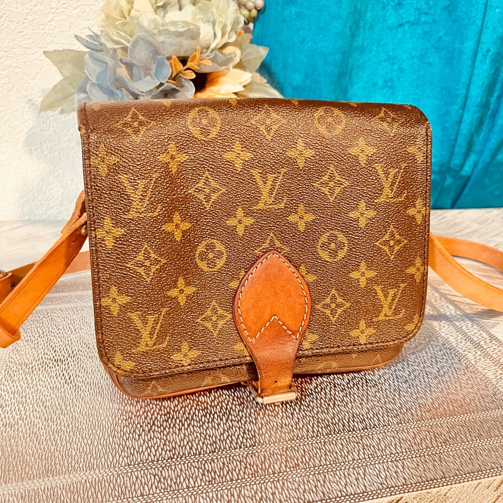 Louis Vuitton Monogram Crossbody Bag Brown Tan - Picture 2 of 14